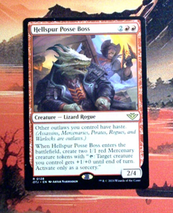 MTG Hellspur Posse Boss Regular OTJ 128 NM R - Image 1
