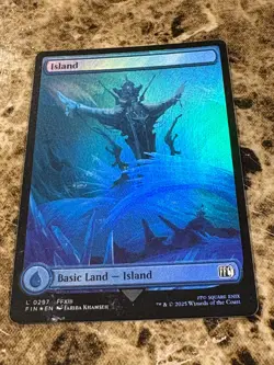 ISLAND Magic MTG Final Fantasy Full Art #297 Foil - Image 1