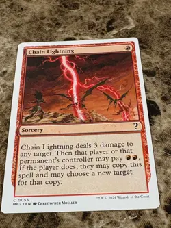 CHAIN LIGHTNING Magic MTG Mystery Booster 2 - Image 1