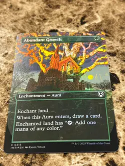ABUNDANT GROWTH Magic MTG Innistrad Remastered Borderless Foil - Image 1