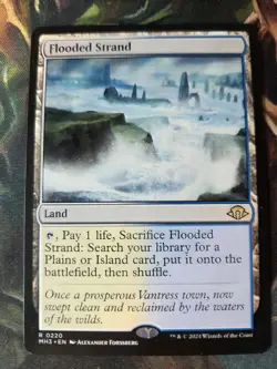 MTG Regular Rare FLOODED STRAND MH3 0220 - Image 2