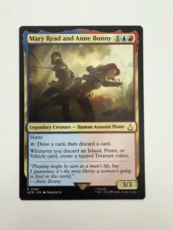 Mary Read and Anne Bonny MTG Magic the Gathering Card NM Near Mint ACR - Image 1