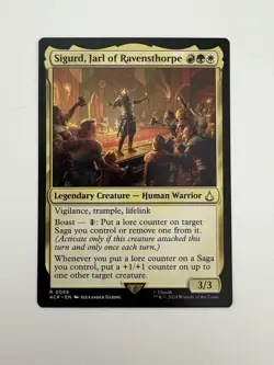 Sigurd Jarl of Ravensthorpe MTG Magic the Gathering Card NM Near Mint ACR - Image 1