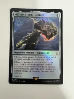Mjolnir Storm Hammer Foil MTG Magic the Gathering Card NM Near Mint ACR - Image 1