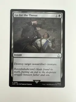 Go for the Throat MTG Magic the Gathering Card NM Near Mint ACR - Image 1