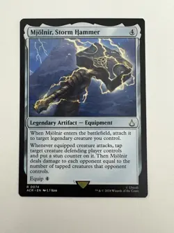Mjolnir Storm Hammer MTG Magic the Gathering Card NM Near Mint ACR - Image 1