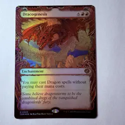 Magic The Gathering Mtg Foil Dracogenesis Showcase Mythic Tarkir Dragonstorm - Image 1