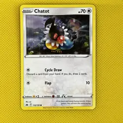 Chatot 112/159 Common Crown Zenith 2023 Pokemon Card NM - Image 1