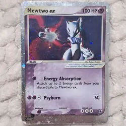 Mewtwo EX TCG Ruby and Sapphire Holo Ultra Rare 101/109 MP/HP Vintage Pokemon - Image 1