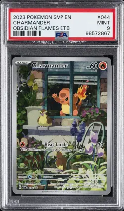 2023 POKEMON SVP EN-SV BLACK STAR PROMO #044 CHARMANDER PSA 9 - Image 1