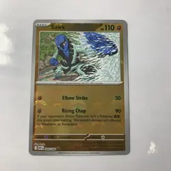 Pokemon - Sawk 049/086 White Flare PokeBall Holo - Image 1