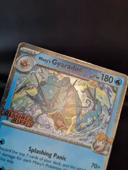 Pokemon Misty's Gyarados 049 Holo Destined Rivals Prerelease STAFF NEAR MINT - Image 2