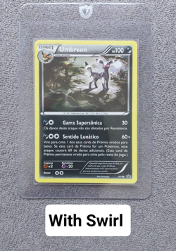 Pokemon Umbreon XY Cosmos Black Star Promo XY96 Holo PORTUGUESE LP with SWIRL - Image 1