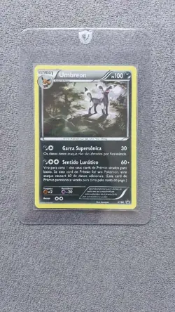 Pokemon Umbreon XY Cosmos Black Star Promo XY96 Holo PORTUGUESE LP with SWIRL - Image 2