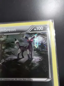 Pokemon Umbreon XY Cosmos Black Star Promo XY96 Holo PORTUGUESE LP with SWIRL - Image 3