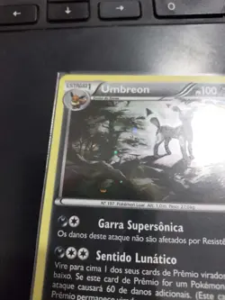Pokemon Umbreon XY Cosmos Black Star Promo XY96 Holo PORTUGUESE LP with SWIRL - Image 5
