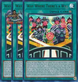 Yugioh! 3x Way Where There's a Will MP25-EN199 Ultra Rare 1st Ed NM - Image 1