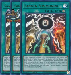 Yugioh! 3x Sangen Summoning MP25-EN197 Ultra Rare 1st Ed NM - Image 1