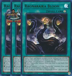 Yugioh! 3x Ragnaraika Bloom MP25-EN196 Ultra Rare 1st Ed NM - Image 1