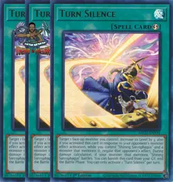 Yugioh! 3x Turn Silence MP25-EN192 Ultra Rare 1st Ed NM - Image 1