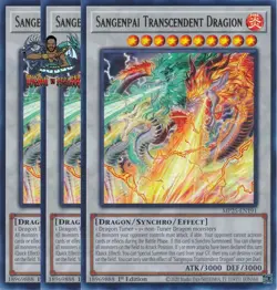 Yugioh! 3x Sangenpai Transcendent Dragion MP25-EN191 Ultra Rare 1st Ed NM - Image 1