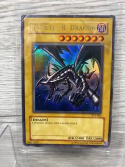 Red Eyes Black Dragon 15AX-JPM07 Secret Rare YuGiOh 700 DAMAGED - Image 1