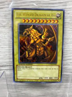 Yugioh The Winged Dragon of Ra Holo LDK2-ENS03 Legendary Decks Limited DAMAGED - Image 1
