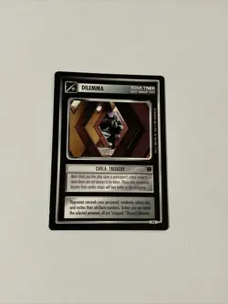 Star Trek CCG Dilemma Chula: Trickery Black Boarder Card - Image 1