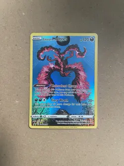 Galarian Moltres SWSH284 Holo Black Star Crown Zenith Promo Pokemon Card NM - Image 1