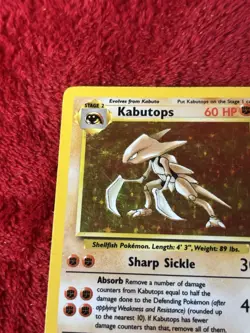 Kabutops 9/62 Fossil Holo Wotc Pokemon Card 1999 Played Vintage - Image 3