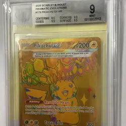 Pokemon TCG Pikachu EX Hyper Rare Gold SV Prismatic Evolutions Card 179/131 - Image 2