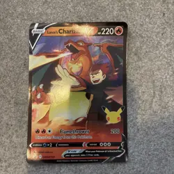 JUMBO Lance’s Charizard V Card SWSH133 Pokemon Celebrations PACK FRESH - Image 1