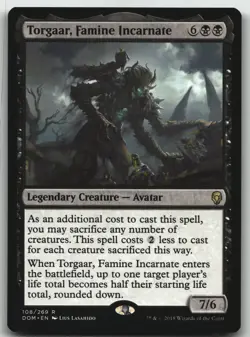 Torgaar, Famine Incarnate R Dominaria 108 LP - Image 1
