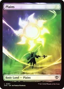 Foil Strixhaven Full Art Plains, Full Art Lands, Foil Lands, 267 - Image 1