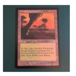 Wizards of the Coast Windswept Heath MTG Onslaught Land Rare Regular 2002 #328 - Image 1