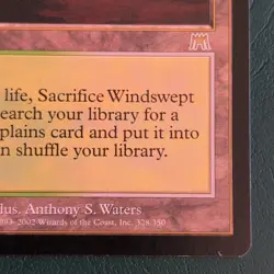 Wizards of the Coast Windswept Heath MTG Onslaught Land Rare Regular 2002 #328 - Image 5