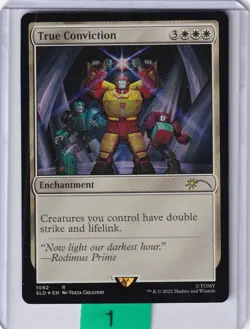 True Conviction (Transformers) FOIL * Secret Lair Drop MTG - Image 1