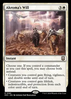 [MTG] Akroma's Will (0165) (M3C) NM - Image 1
