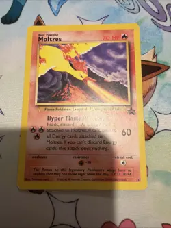 Pokemon Moltres 21 Black Star Promo Regular Promo HP - Image 1