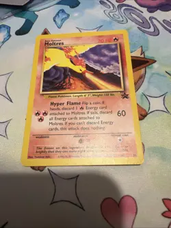 Pokemon Moltres 21 Black Star Promo Regular Promo HP - Image 2
