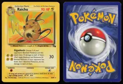 Raichu 29/62 Unlimited Rare Fossil Pokemon English MP - Image 3