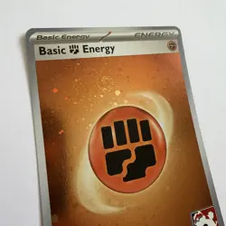 Pokemon TCG Fighting Energy SVE EN 006 Prize Pack Stamp Cosmo Holo SWIRLS NM - Image 3