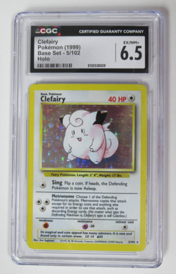 1999 Pokemon Base Set Clefairy Holo 5/102 CGC 6.5 - Image 1