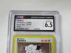 1999 Pokemon Base Set Clefairy Holo 5/102 CGC 6.5 - Image 2
