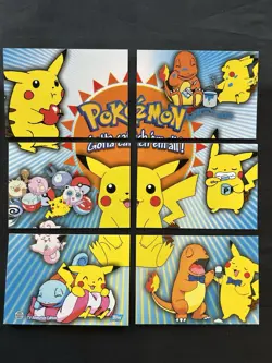 2001 Topps Pokemon Johto Series 3 Puzzle Set #P01-P06 - Non Foil Set - NM (#3) - Image 1