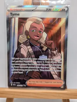 Pokemon TCG – Tyme 143/131 – Prismatic Evolutions – Ultra Rare Trainer - Image 1