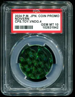PSA 10 Noivern Coin Promo Capsule Vending 4 Japanese 2024 Pokemon - Image 1