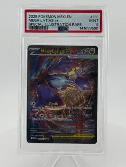 2025 Pokemon Mega Evolution #181 Mega Latias Ex - PSA 9 - Image 1