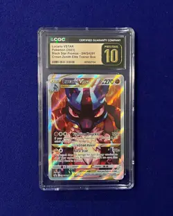 CGC Pristine 10 Lucario VSTAR #SWSH291 Crown Zenith ETB Promo 2023 Pokemon - Image 1