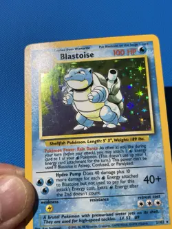 Pokemon 1999 Blastoise 2/102 Base Set Holo Rare Unlimited Wizards - Image 2
